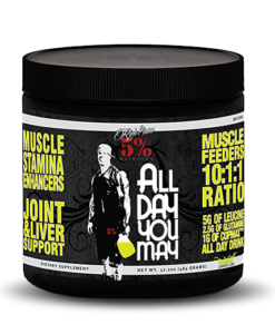 Rich Piana 5% Nutrition All Day You May BCAA & Joint Recovery Drink  17.2oz  30 Servings